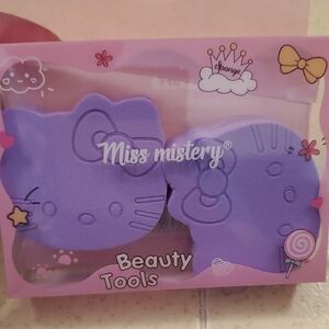 Miss Mistery Hello Kitty Purple Beauty Sponge Set